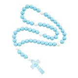 Berkander BK-18118 Blue Wood Baby Rosary