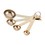 47th & Main BMR258 Measuring Spoons - Gold