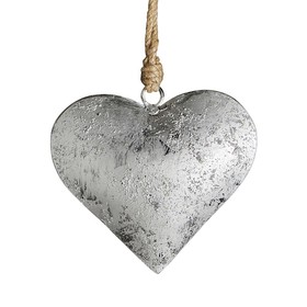 47th & Main Silver Antique Heart