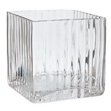 47th & Main BMR736 Square Clear Glass Vase - Large