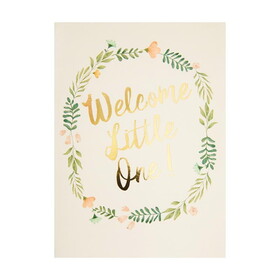 C.R. Gibson BOC-25817 WELCOME LITTLE ONE Baby Greeting Card