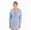 Bella il Fiore BSSB1 Button-Down Sleep Shirt - Blue - Small/Medium