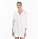 Button-Down Sleep Shirt - White