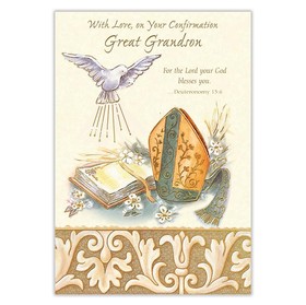Alfred Mainzer CF37112 With Love on Your Confirmation, Great Grandson Card