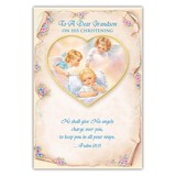 Alfred Mainzer CHR68141 For a Dear Grandson on His Christening - Grandson Christening Card