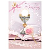 Alfred Mainzer CM53014 A Communion Prayer for a Young Lady Card