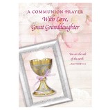 Alfred Mainzer CM53071 A Communion Prayer With Love, Great Granddaughter Card