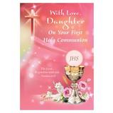 Alfred Mainzer CM69038 With Love, Daughter on Your First Communion Card