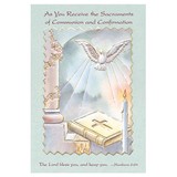 Alfred Mainzer CMCF69058 As You Receive the Sacraments of Communion and Confirmation Card