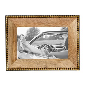 47th & Main CMR019 Wooden Beaded Photo Frame