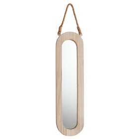 47th & Main CMR024 Wooden Oval Hanging Mirror