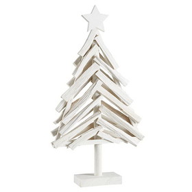 47th & Main CMR030 Wooden Strip Christmas Tree With Star