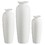 47th & Main CMR080 Matte White Tall Vase - Set of 3