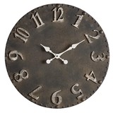 47th & Main CMR230 Black and White Metal Wall Clock