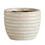 47th & Main CMR324 Striped Ceramic Pot - Small