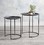 47th & Main CMR382 Black Wire Side Tables - Set of 2