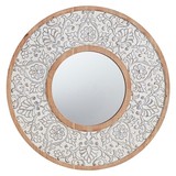 47th & Main CMR568 White Rim Circle Mirror