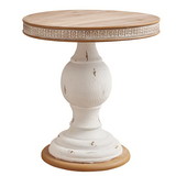47th & Main CMR569 White Round Side Table