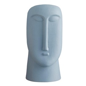 47th & Main CMR816 Blue Ceramic Head Pot