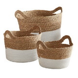 47th & Main CMR841 Short Cream Baskets - Set of 3