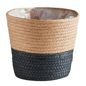 47th & Main CMR847 Two-Toned Black Lined Basket