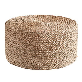 47th & Main CMR873 Cylinder Seagrass Pouf