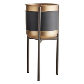 47th & Main CMR892 Gold/Black Plant Stand - Large
