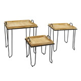 47th & Main CMR902 Square Tray Nested Tables - Set Of 3