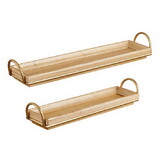 47th & Main CMR961 Gold Handle Trays - Set of 2