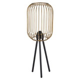 47th & Main CMR978 Iron Round Cage Table Lamp