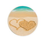 P.Graham Dunn COA0141 Coastal Collection Car Coaster - Sand Hearts