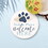 P.Graham Dunn COC0119 Coastal Collection Round Coaster - Sandy Paws Welcome