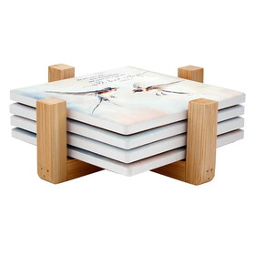 Faithworks COSP2004 Under His Wing Collection Coaster - 4/pk