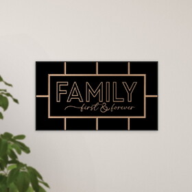 Faithworks CRW0005 Family First And Forever Ornate Decor