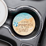 P.Graham Dunn CST0640 Coastal Collection Car Coaster - Leave Pawprints