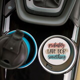 P.Graham Dunn CSTS0895 Ceramic Car Coasters (Retail Pack) - Probably Late For Something