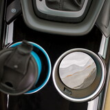 P.Graham Dunn CSTS1043 Ceramic Car Coasters (Retail Pack) - Gray Abstract