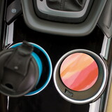 P.Graham Dunn CSTS1044 Ceramic Car Coasters (Retail Pack) - Pink Abstract