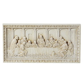 Avalon Gallery D1018 Last Supper Adams 11 x 5.5" Plaque Ivory