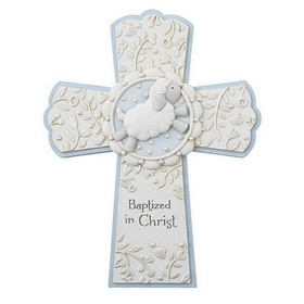 Sacred Traditions D3079 Baptized in Christ Cross Blue