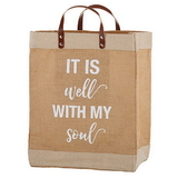 Faithworks D3208 Farmer'S Market Large Tote - It Is Well With My Soul