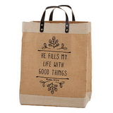Faithworks D3210 Farmer'S Market Large Tote - He Fills My Life With Good Things