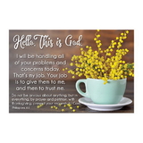 Christian Brands D3297 Pass It On Cards: Hello This Is God