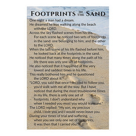 Christian Brands D3313 Pass It On Cards: Footprints