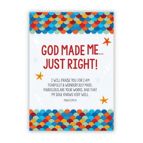 Universal Design D3550 Large Posters: God Made Me Just Right