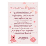 Christian Brands D3554 Large Posters: Why God Made Little Girls