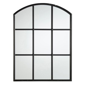 47th & Main DMR071 Black Window Pane Mirror
