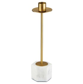 47th & Main Gold Marble Candle Holder