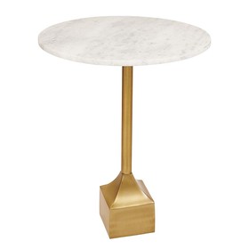 47th & Main DMR086 Marble Top Side Table