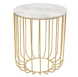 47th & Main DMR089 Marble Top Basket Table